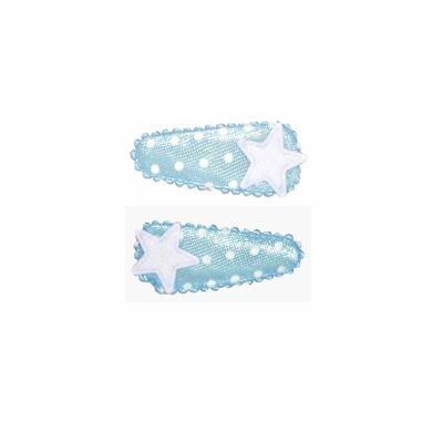 Baby hair clip DOT navy