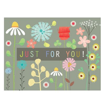 TW512 Mini tarjeta floral solo para ti
