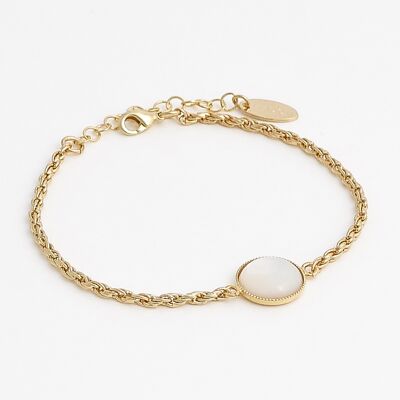 Mother-of-pearl cupid bracelet
