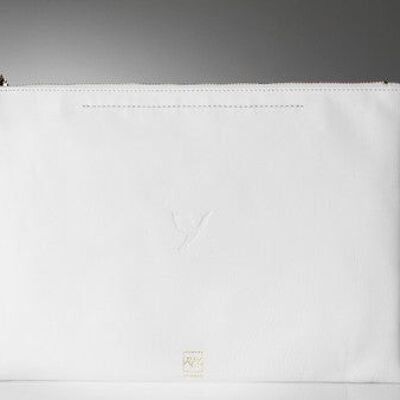 Xlix - poche grande/pouch large - white