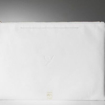 Xlix - poche grande/pouch large - white