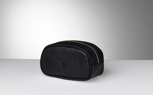 Lvii - cas de beauté/beauty case - black vaux croco