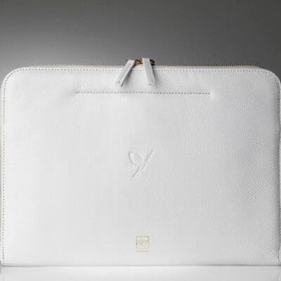 XLVI - COBERTURA DE MACBOOK/FUNDA MACBOOK - BLANCO