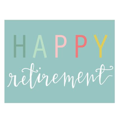 KBW33 Mini Happy Retirement Card