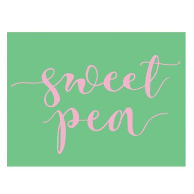 KBW34 Mini Sweet Pea Karte