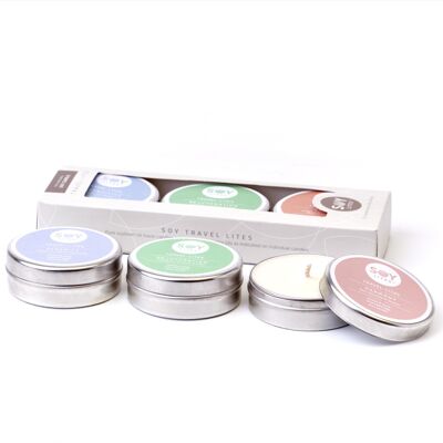 Giftset with 3 pcs travel size 55ml/ burning time for 1 candle is 15 hours