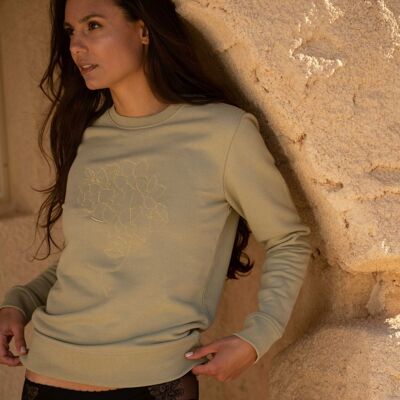 Sage green sweatshirt - Joséphine