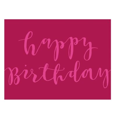 KBW38 Mini Happy Birthday Card