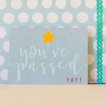 KBW39 Mini You've Passed Card avec feuille d'or 4