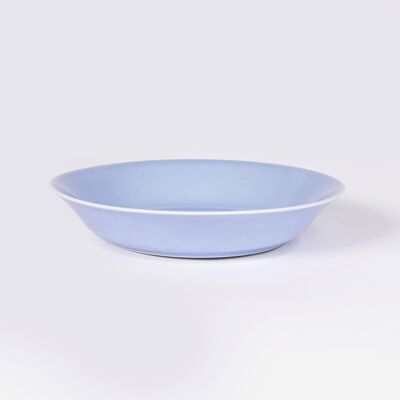 Assiette creuse ronde 19 cm bleu
