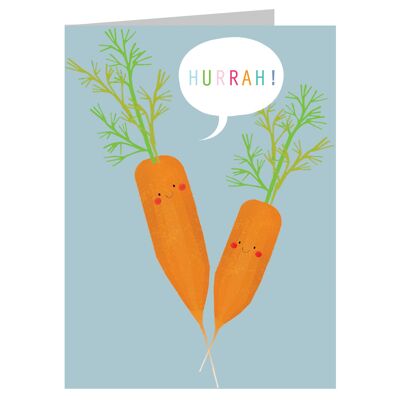 SM02 Biglietto di auguri mini carote
