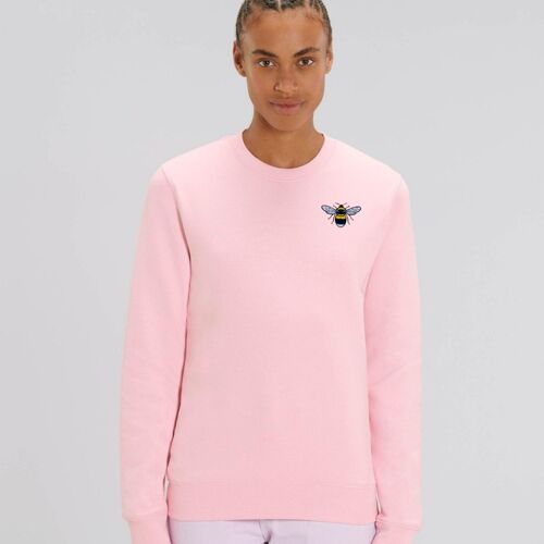 bee adults organic cotton sweatshirt - Pale pink