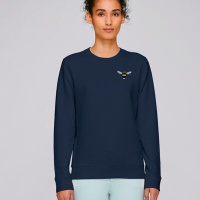 bee adults organic cotton sweatshirt - Navy