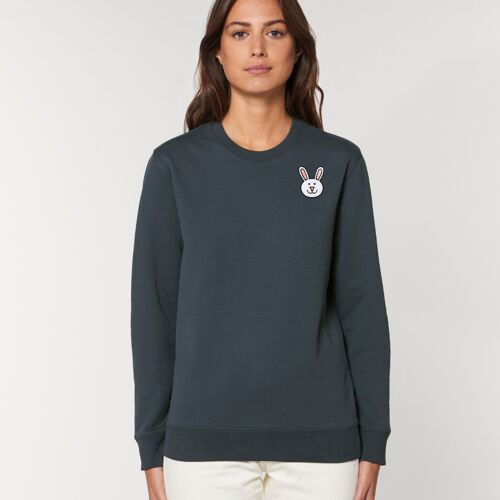 bunny adults organic cotton sweatshirt - Ink grey