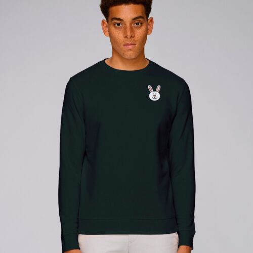 bunny adults organic cotton sweatshirt - Black