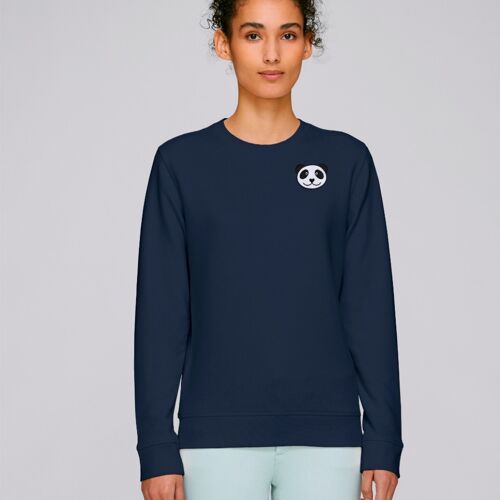 panda adults organic cotton sweatshirt - Navy
