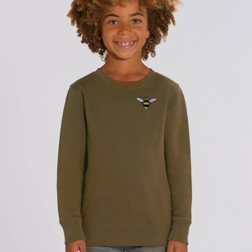 bee kids organic cotton sweatshirt - Khaki