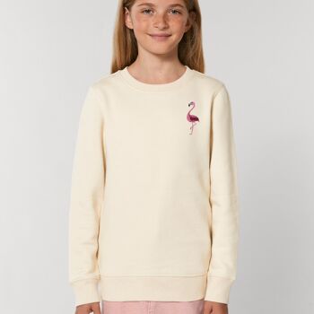 sweat flamingo kids coton bio - Noir 2