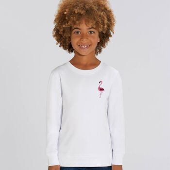 sweat flamingo kids coton bio - Noir 9