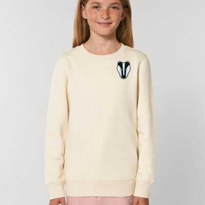 badger kids organic cotton sweatshirt - Natural