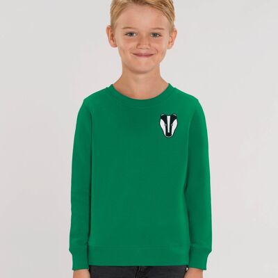 badger kids organic cotton sweatshirt - Green
