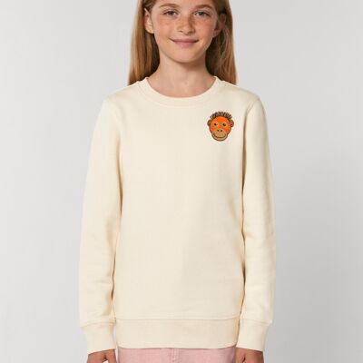 orangutan kids organic cotton sweatshirt - Natural