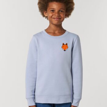 sweat enfant renard coton bio - Naturel 3