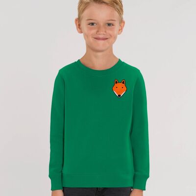 fox kids organic cotton sweatshirt - Green