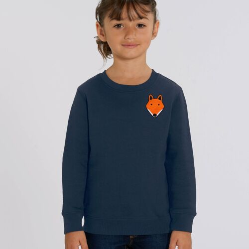fox kids organic cotton sweatshirt - Navy