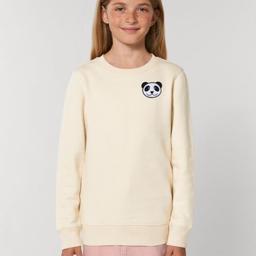 panda kids organic cotton sweatshirt - Natural