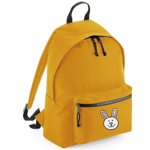 bunny recycled plastic bottles back pack - Mustard