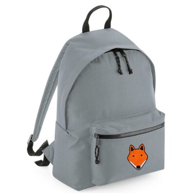 fox recycled plastic bottles back pack - Grey