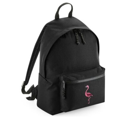 flamingo recycled plastic bottles back pack - Black