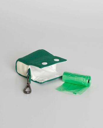 Pochette porte-sac à caca en toile de coton vert Constantin 4