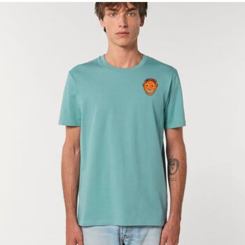 t-shirt coton bio orang-outan adulte - Rose pâle 4