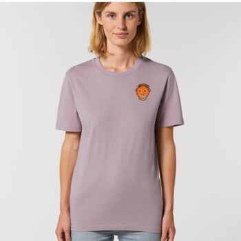 t-shirt coton bio orang-outan adulte - Rose pâle 6