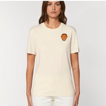 t-shirt coton bio orang-outan adulte - Argile rose 8