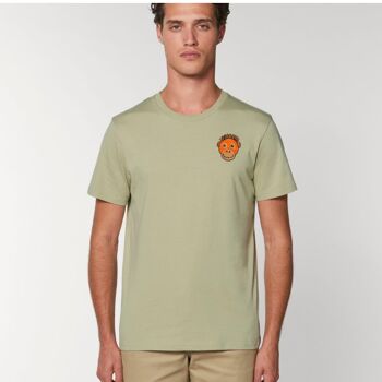 t-shirt coton bio orang-outan adulte - Ocre 10