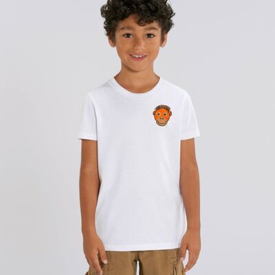 orangutan organic cotton t shirt – kids - White