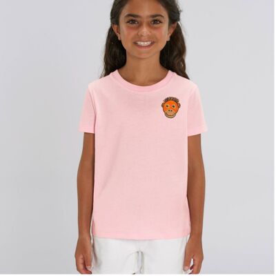 orangutan organic cotton t shirt – kids - Pale pink