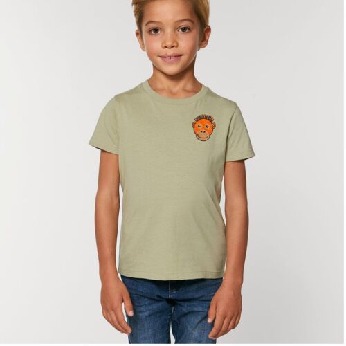orangutan organic cotton t shirt – kids - Sage