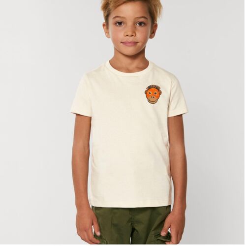 orangutan organic cotton t shirt – kids - Natural