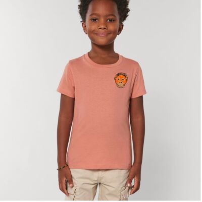 orangutan organic cotton t shirt – kids - Rose clay