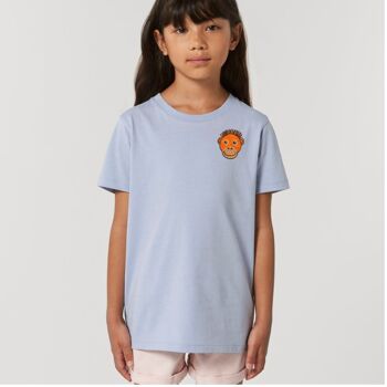 t-shirt coton bio orang-outan - enfant - Bleu vif 4