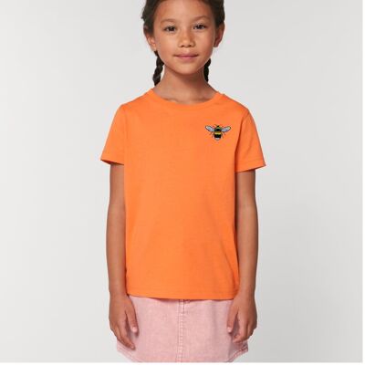 bee kids unisex organic cotton t shirt - Melon code