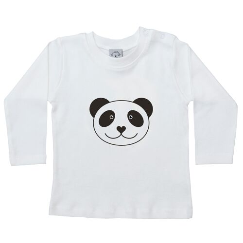 babies panda t shirt – long sleeve