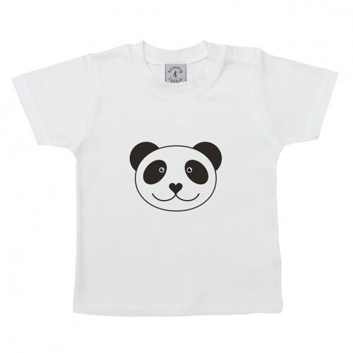 babies panda t shirt – short sleeve