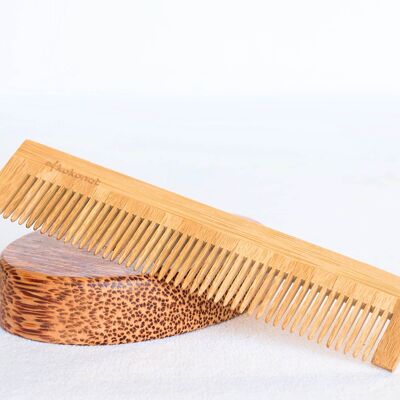 Bamboo comb 13x3cm | Natural bathroom accessory