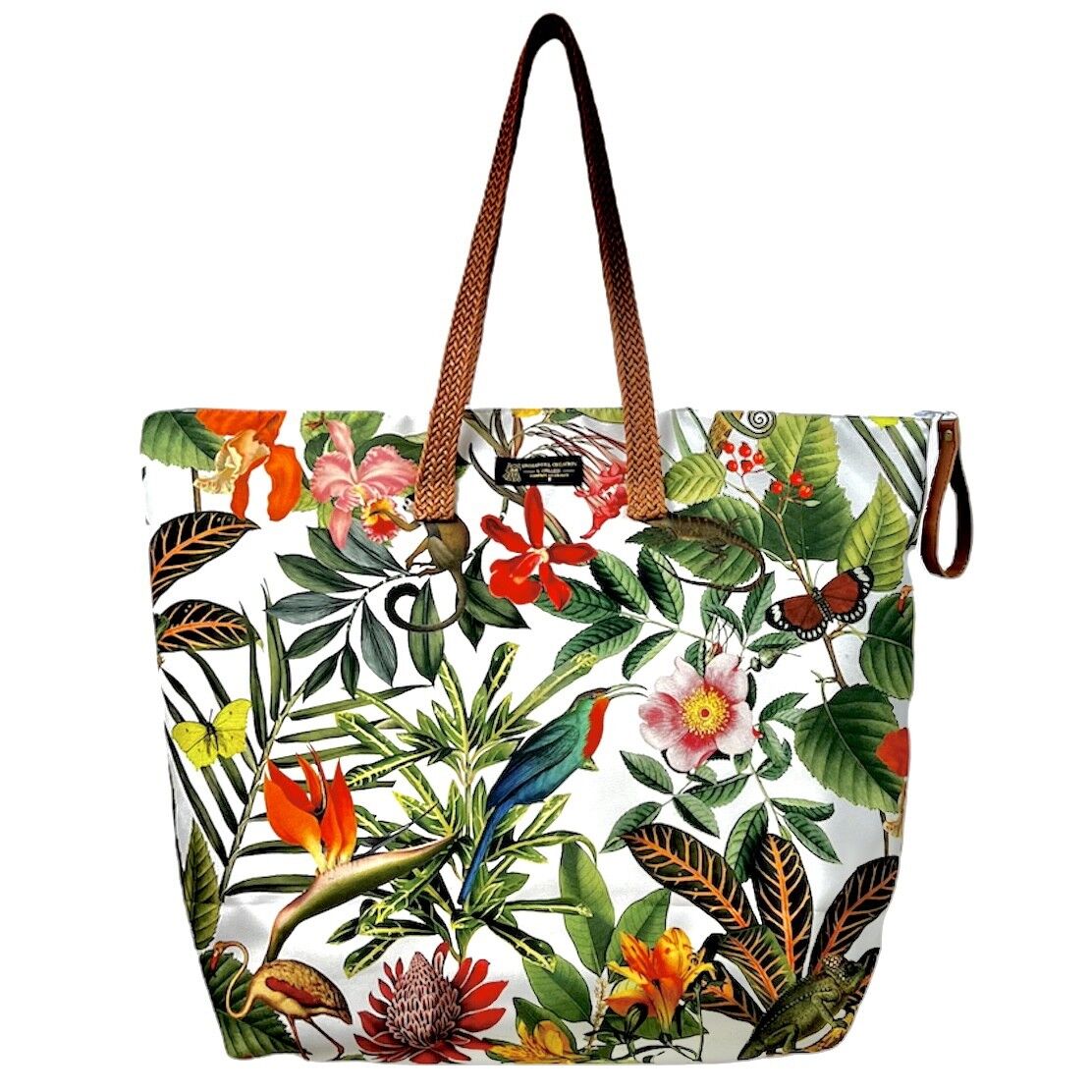 Sac cabas maxi Lucette, "Bora bora" blanc