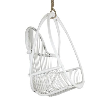 Design from Finland – Aulis Rattan Hanging Chair, white